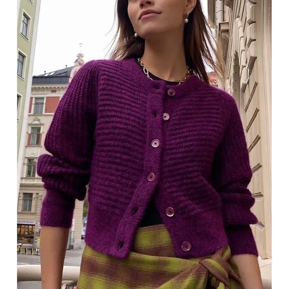 WILFRED x ARITZIA Alessia Mohair Alpaca Cardigan Sweater